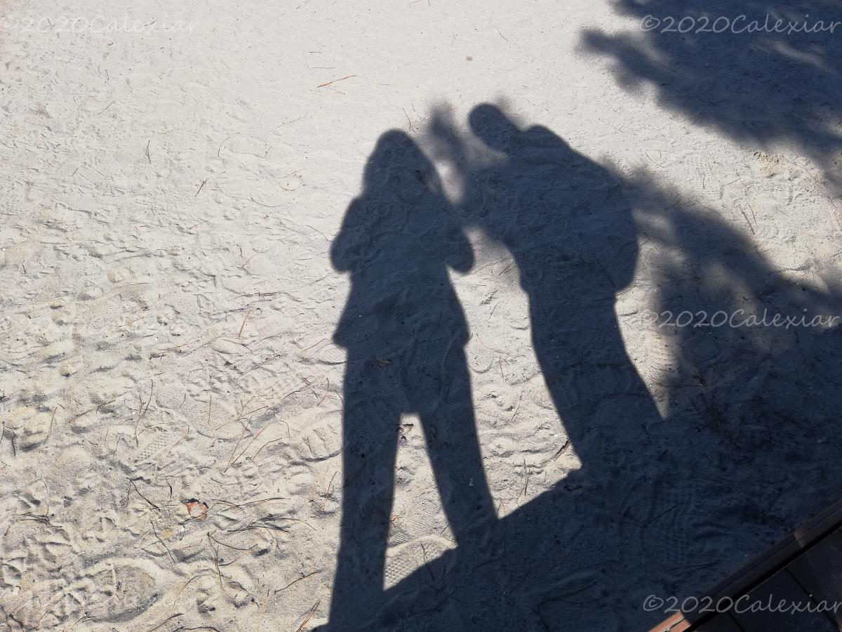 Sombras en la playa